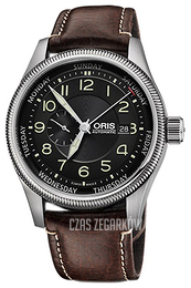 Oris Aviation Czarny/Skóra Ø44 mm 01 745 7688 4034-07 5 22 77FC
