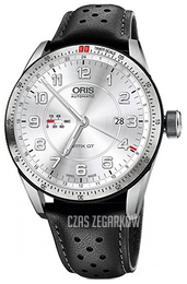 Oris Motor Sport Srebrny/Skóra Ø44 mm 01 747 7701 4461-07 5 22 87FC