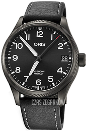 Oris Aviation Czarny/Skóra Ø41 mm 01 751 7697 4264-07 5 20 19GFC