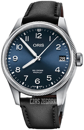 Oris Aviation Niebieski/Skóra Ø41 mm 01 751 7761 4065-07 6 20 08LC