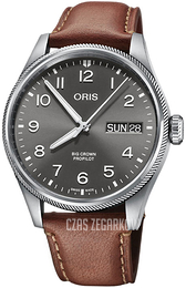 Oris Aviation Szary/Skóra Ø44 mm 01 752 7760 4063-07 5 22 07LC