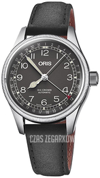 Oris Aviation Czarny/Skóra Ø36 mm 01 754 7749 4064-07 5 17 65G