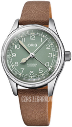 Oris Aviation Zielony/Skóra Ø36 mm 01 754 7749 4067-07 5 17 68