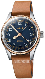 Oris Aviation Niebieski/Skóra Ø36 mm 01 754 7749 4365-07 5 17 66G