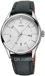 Oris Culture Srebrny/Skóra Ø40 mm 01 755 7742 4051-07 5 21 34FC