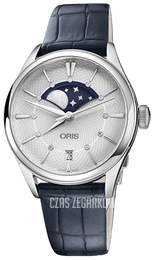 Oris Culture Srebrny/Skóra Ø36 mm 01 763 7723 4051-07 5 18 66FC