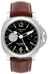 Panerai Contemporary Luminor GMT Czarny/Skóra Ø44 mm PAM00088
