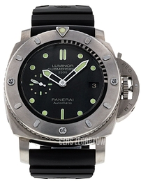Panerai Luminor Czarny/Guma Ø47 mm PAM00364