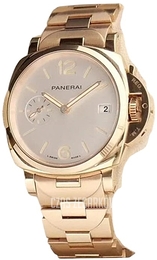 Panerai Luminor Due Biały/18 karatowe różowe złoto Ø38 mm PAM01326