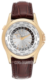 Patek Philippe Complicated World Time Srebrny/Skóra Ø39.5 mm 5130R/001