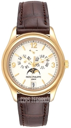 Patek Philippe Complicated Annual Calender Biały/Skóra Ø39 mm 5146J/010