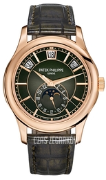 Patek Philippe Complications Zielony/Skóra Ø40 mm 5205R-011