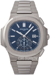 Patek Philippe Nautilus Niebieski/18 karatowe białe złoto Ø49 mm 5976/1G/001