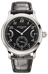 Patek Philippe Grand Complications Czarny/Skóra Ø44.8 mm 6301P/001