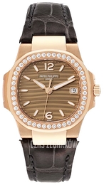 Patek Philippe Nautilus Różowe złoto/Skóra Ø32 mm 7010R/012