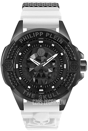 Philipp Plein The Skull Czarny/Stal Ø44 mm PWAAA2624