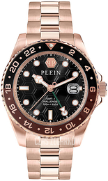 Philipp Plein Hyper Sport Czarny/Stal w kolorze różowego złota Ø44 mm PWYBA0723