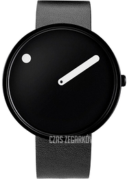 PICTO Classic Czarny/Skóra Ø40 mm 43361-4120B