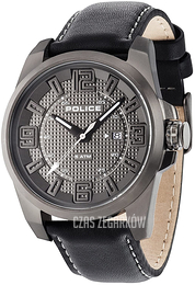 Police Szary/Skóra Ø46 mm 14762JSU.61