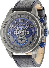 Police Szary/Skóra Ø50 mm 15036JSU.61