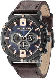 Police Niebieski/Skóra Ø50 mm 15047JSB.03