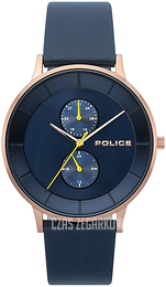 Police Niebieski/Skóra Ø48 mm 15402JSR.03