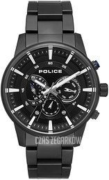 Police Czarny/Stal Ø48 mm 15523JSB.02M