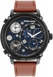 Police Wielokolorowy/Skóra Ø52 mm 15659JSB.03