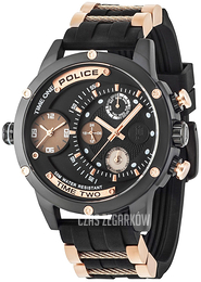 Police Czarny/Stal w kolorze różowego złota Ø50 mm PL14536JSB.02PA