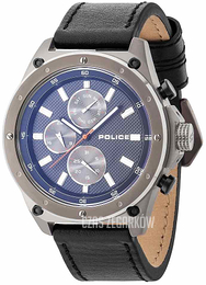 Police Niebieski/Skóra Ø50 mm PL14537JSU/02A