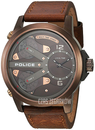 Police King Cobra Brązowy/Skóra Ø50 mm PL14538JSBN/65A