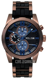 Police Matchcord Niebieski/Stal w kolorze różowego złota Ø48 mm PL14541JSBN/02P