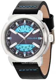 Police Niebieski/Skóra Ø50 mm PL14544JS.03
