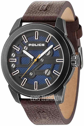 Police Mystery Niebieski/Skóra Ø48 mm PL14637JSQU/03