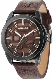 Police Mystery Brązowy/Skóra Ø48 mm PL14637JSQU.12