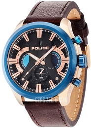 Police Cyclone Czarny/Skóra Ø48 mm PL14639JSRBL.02