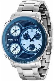 Police Titan Niebieski/Stal Ø52 mm PL14830JSTBL.02M