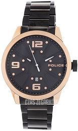 Police Czarny/Stal Ø46 mm PL15306JSR.02M