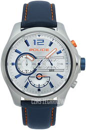 Police Srebrny/Skóra Ø46 mm PL15403JS/04