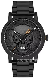 Police Collin Czarny/Stal Ø43 mm PL15404JSB.02MA