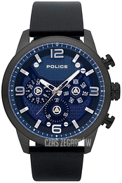 Police Niebieski/Skóra Ø50 mm PL15415JSU.03