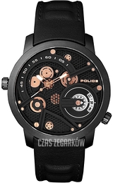 Police Czarny/Skóra Ø48 mm PL15471JSB.02