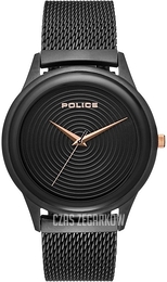 Police Salerno Czarny/Stal Ø44 mm PL15524JSB.02MM