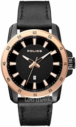 Police Czarny/Skóra Ø46 mm PL15526JSBR/02