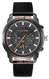 Police Czarny/Skóra Ø50 mm PL15656JSU/02