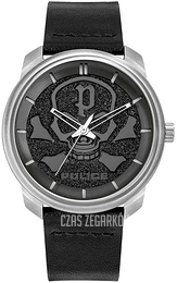 Police Czarny/Skóra Ø44 mm PL15714JS.02