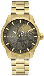 Police Neist Szary/Stal w odcieniu złota Ø45 mm PL15715JSG.02