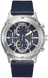 Police Niebieski/Skóra Ø45 mm PL15917JS/03