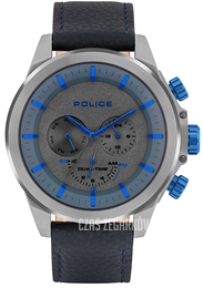Police Belmont Niebieski/Skóra Ø50.5 mm PL15970JSU/61