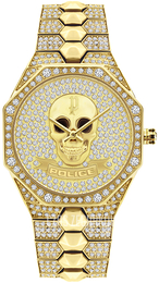 Police Montaria Żółte złoto/Stal w odcieniu złota Ø36 mm PL16027BSG.22M